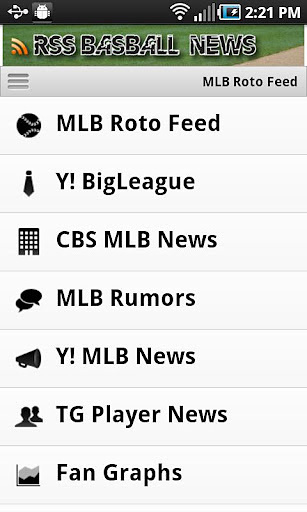 RSS Baseball News截图3