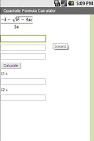 二次公式计算器截图2