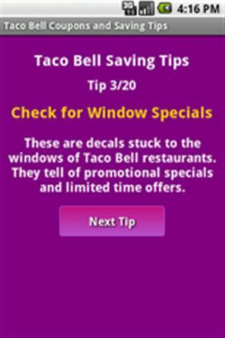 Taco Bell Coupons & Savings截图3