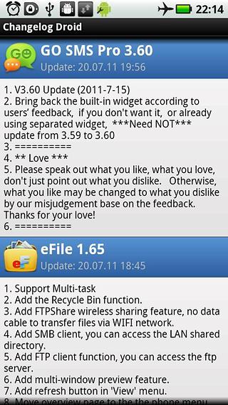 Changelog Droid截图19