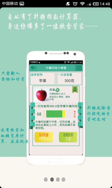 糖尿病健康饮食升糖指数计算器截图1
