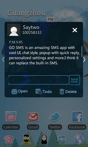 GOSMS Pro Icecream Theme截图1