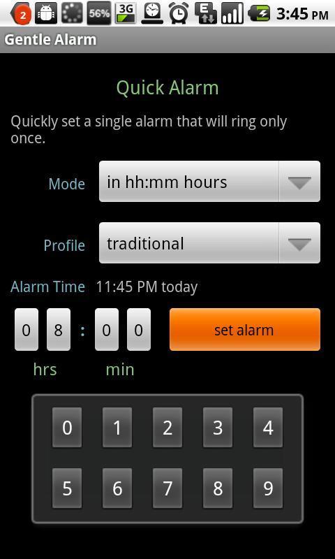 Gentle Alarm Widget截图1