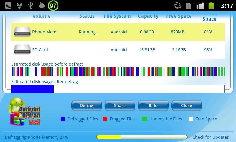 安卓磁盘整理专业版 Android Defrag PRO截图2