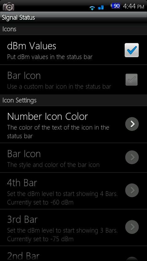 状态栏信号强度显示 Signal Status Bar截图2