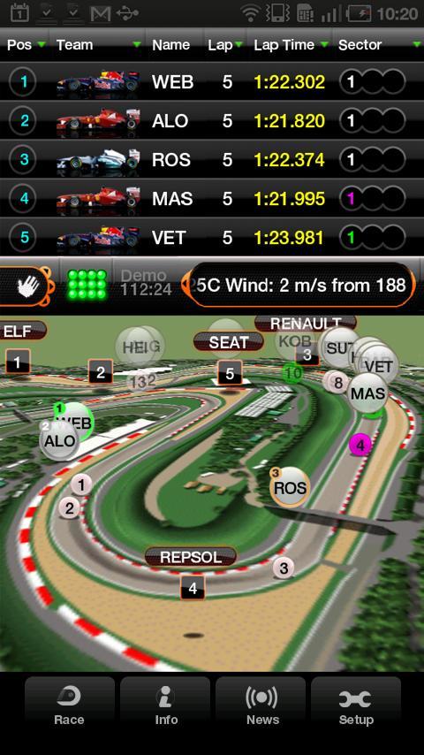 F1实时赛场跟踪2011 F1 Timing 2011截图2