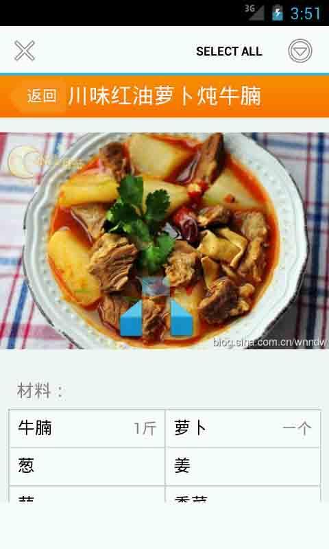 家常美味牛腩食谱截图2