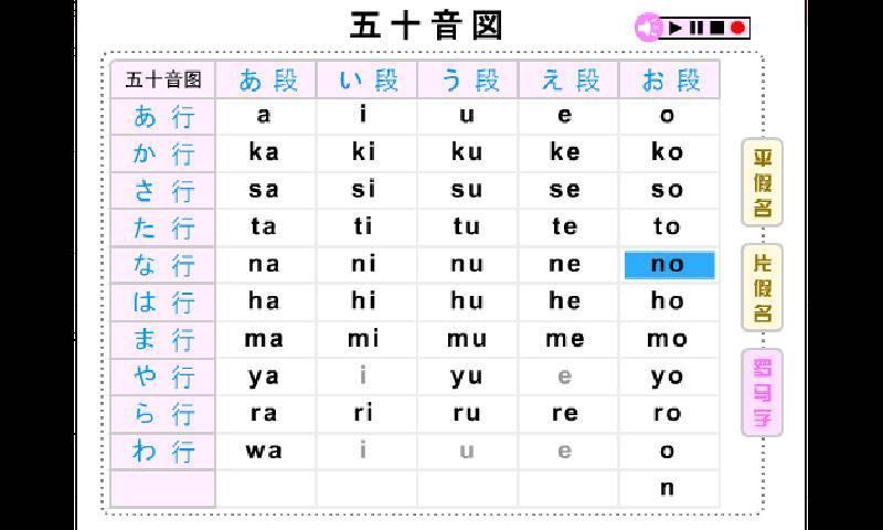 日语五十音图点读版截图5