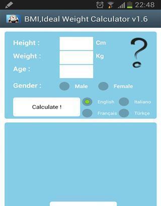 BMI, Ideal Weight Calculator截图1