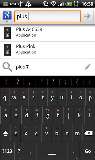 Plus Pink - HD Keyboard Skin截图4