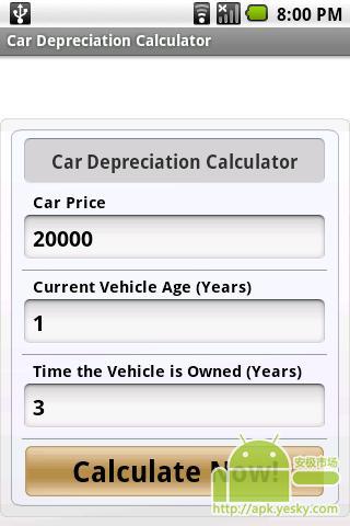 汽车折旧计算器截图1