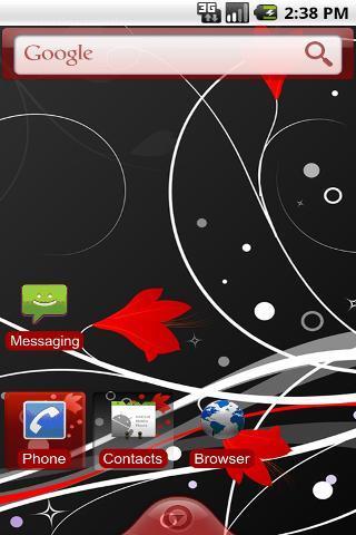 Red Flowers Theme截图1