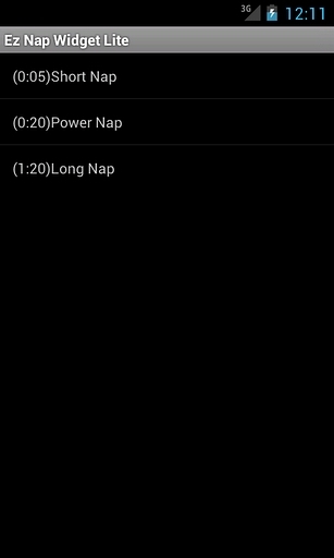 EZ Nap Widget Lite截图2