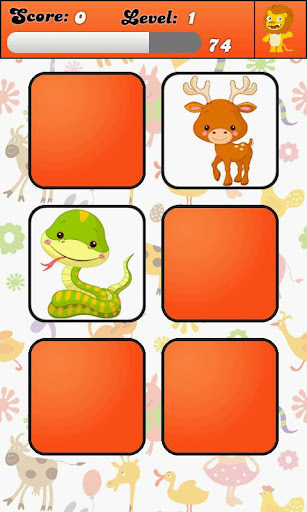 为孩子们的记忆游戏：动物 +截图3