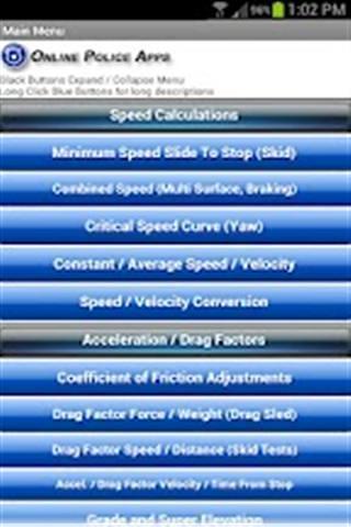 Accident Recon Calculator Demo截图1