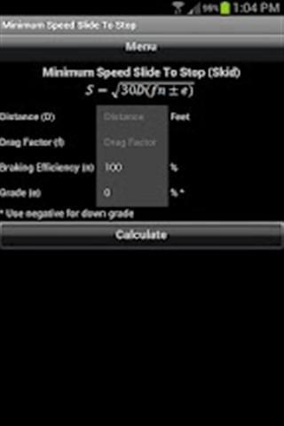 Accident Recon Calculator Demo截图7