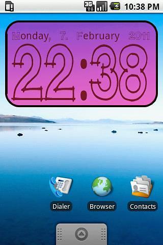 Clock Widget digital截图1