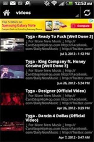 最喜欢的歌 Tyga News Videos Music截图5