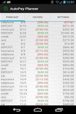 AutoPay Planner (Recurrence)截图1