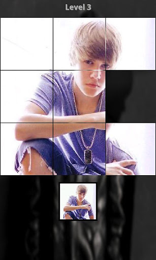 Justin Bieber Slide Puzzle截图2