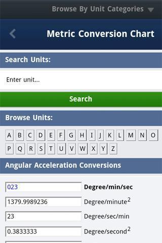 Metric Conversion Chart截图1