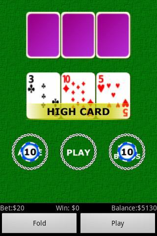 Tri Card Poker FREE截图3