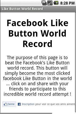 Like Button World Record截图1