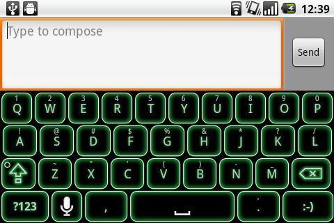 Green Glow Code Keyboard截图4