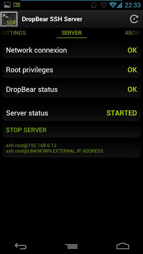 DropBear SSH Server截图5