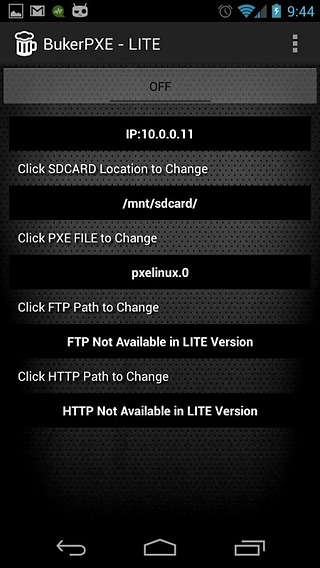 BukerPXE LITE-PXE Server :ROOT截图1