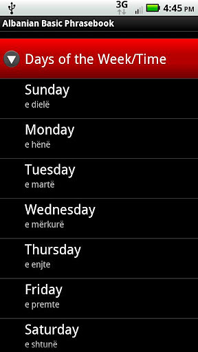Albanian Basic Phrases截图3