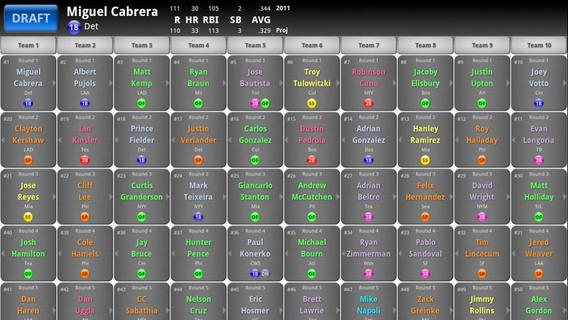 Fantasy Baseball Draft Demo截图1