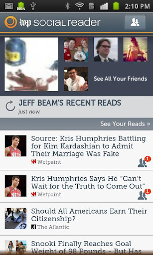 Washington Post Social Reader截图1