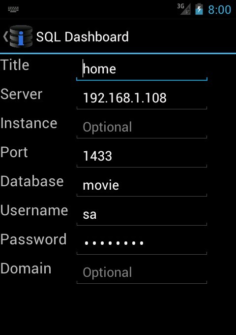 SQL Dashboard截图1