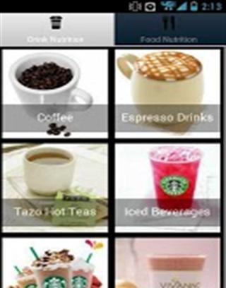 Starbucks Nutrition Guide截图1