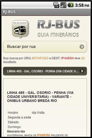 RJ-BUS Linhas de ônibus截图5