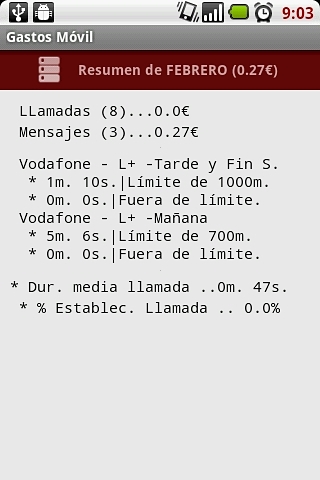 Gastos M&oacute;vil截图1