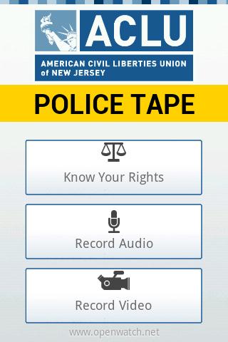 ACLU-NJ Police Tape截图1