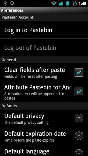 Pastebin for Android截图1