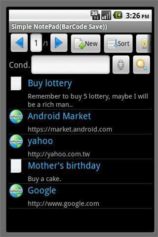 简单记事本(条码保存)截图4