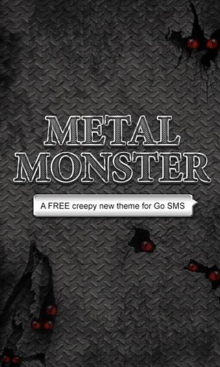 Metal Monster Go SMS Pro Theme截图2