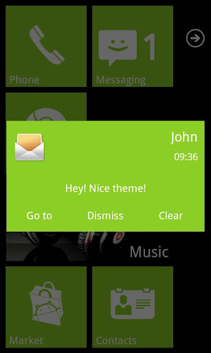 WP7 Green Theme截图1