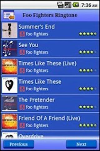 Foo Fighters 铃声截图3
