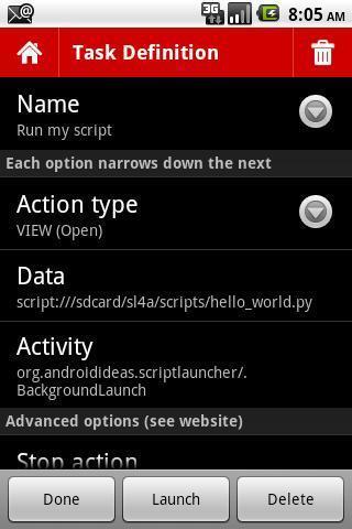 SL4A Script Launcher截图3