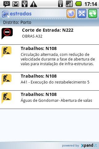 Estradas.pt - Vers&atilde;o Android截图11