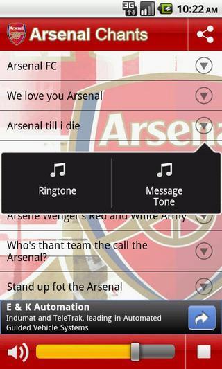 Arsenal Chants截图2