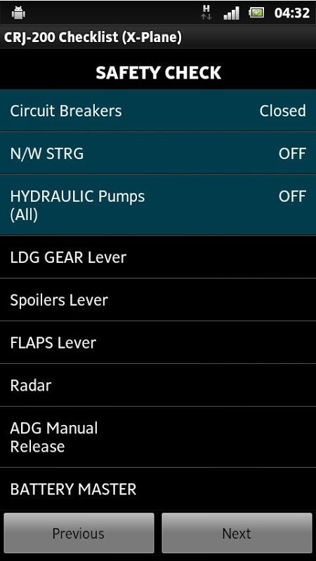 CRJ-200 Checklist截图2