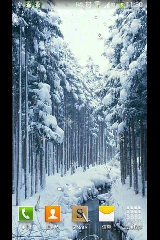 唯美雪景-绿豆秀秀动态壁纸截图6