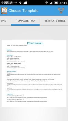 简历生成器CV Maker截图2