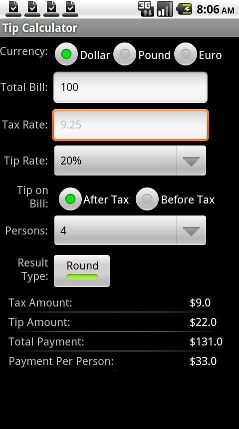 Tip Calculator by Adao Team截图3